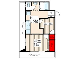 コーポ塚田の物件間取画像